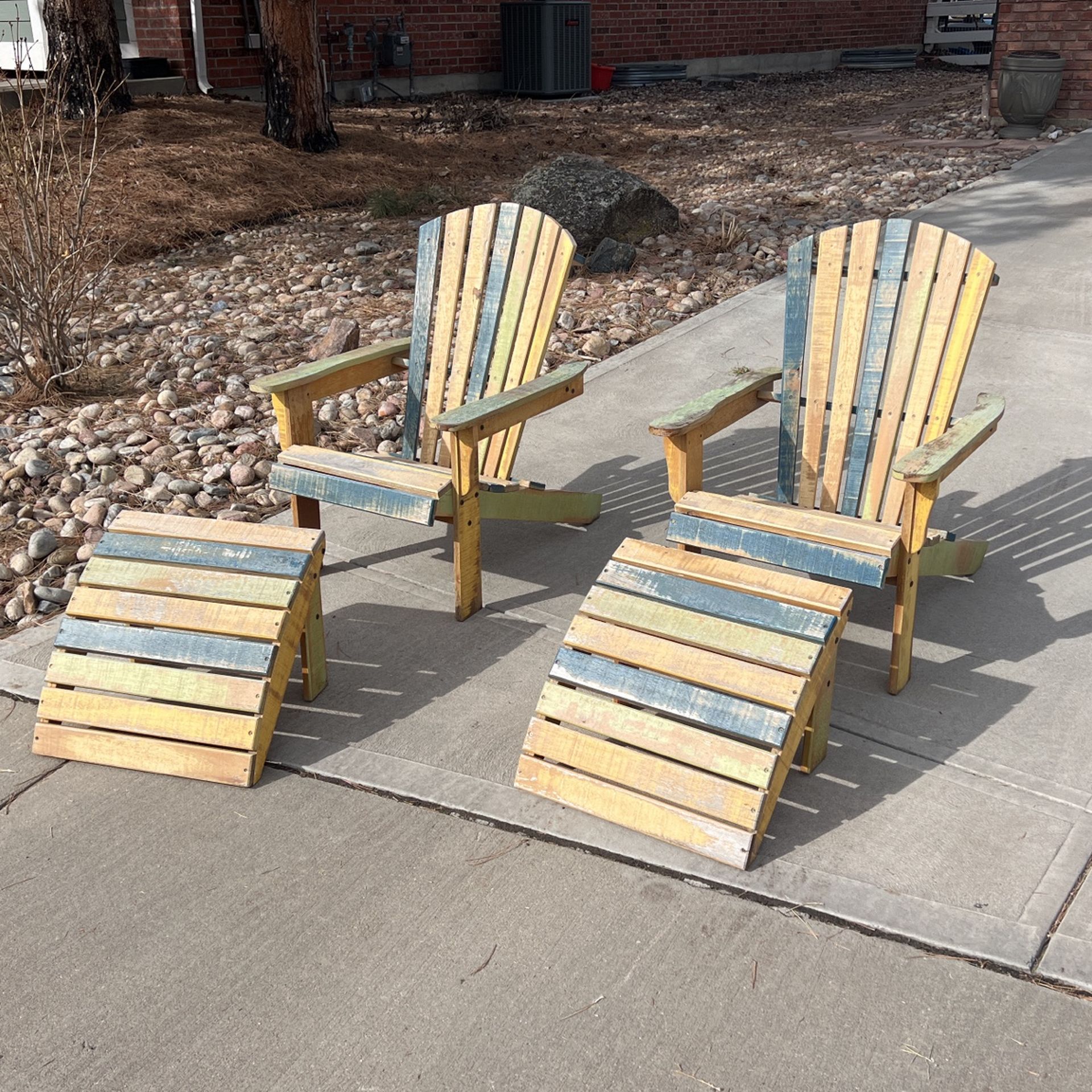 Wood Adirondack Chairs. for Sale in Louisville, CO OfferUp
