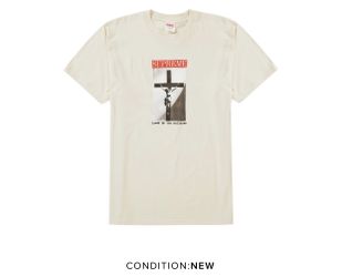 Supreme beige t shirt