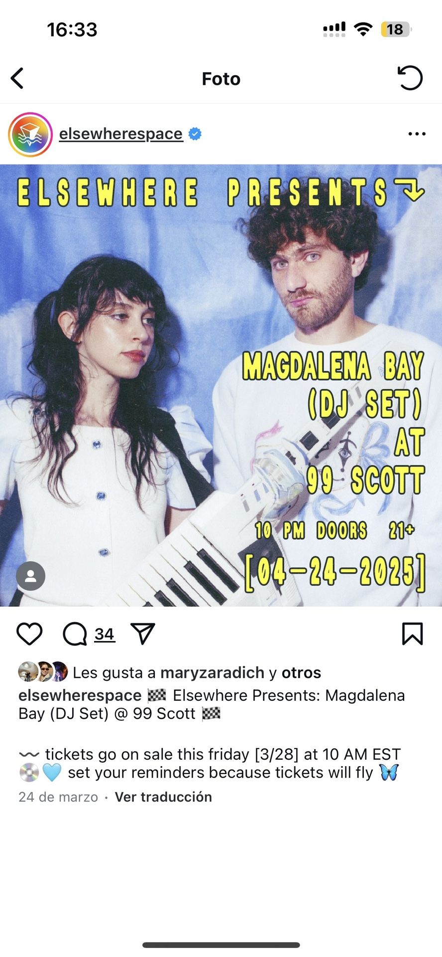 2 MAGDALENA BAY TICKETS FOR 4/24