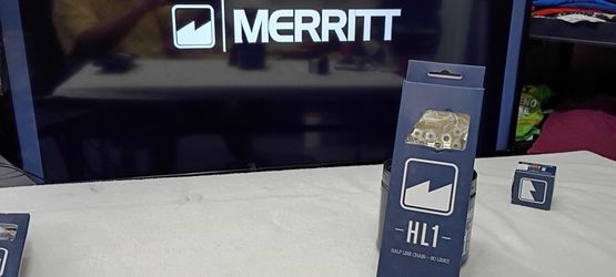 [New] Merritt BMX HL1 Half Link Chain In Silver (Nickel)