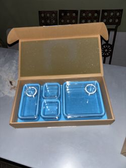 New Prepd Plastic Container Set Food Storage