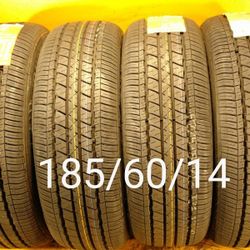 185/60/14 For Sale 4 New Tires We Service Motorcycle Tires
