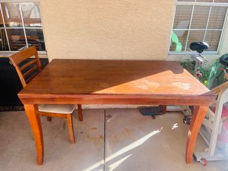 wooden table