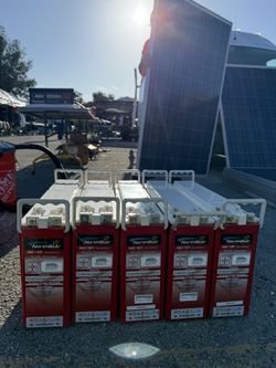 USED SOLAR PANEL BATTERIES. EACH BATTERY . 2500 WATT NORTH STAR NSB170 FT  USED BATTERIES 2500 watts 12Voltx170amp The 2500 WATT NORTH STAR NSB170 FT 
