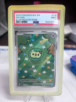 PSA 9 Solosis Illustration Rare Pokemon Card 118/086