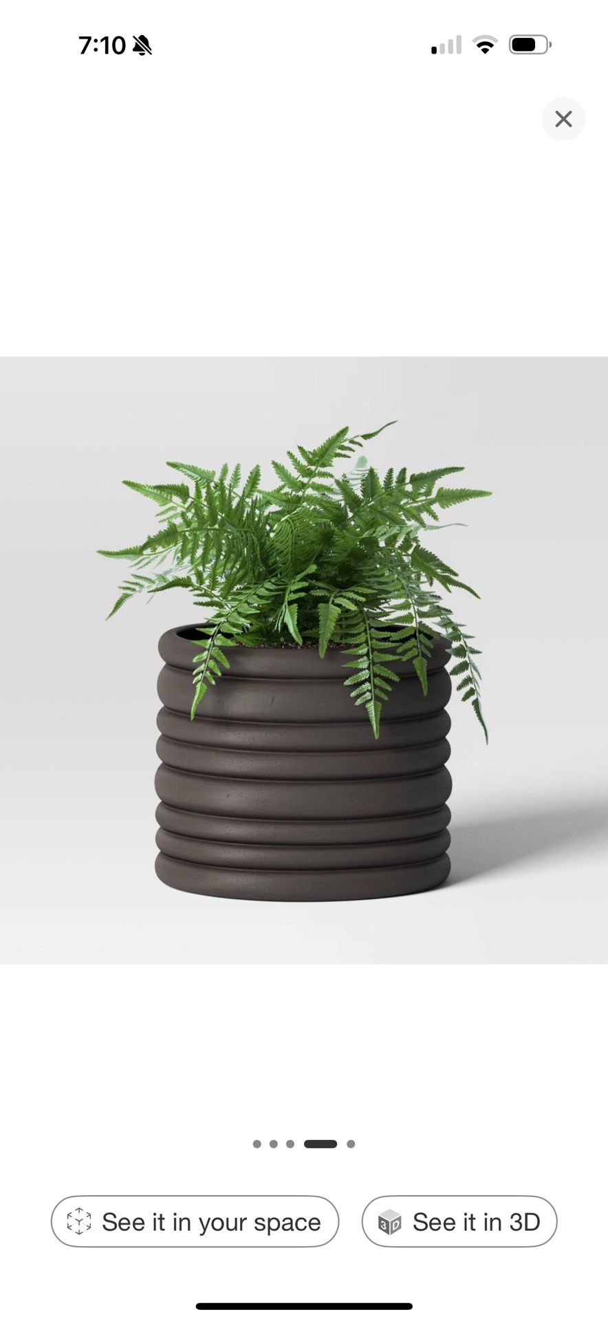 Ceramic banded Planter