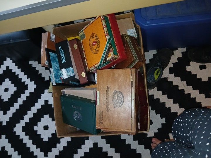 Huge Box Of Cigar Boxes