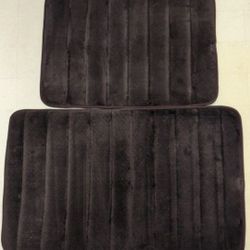  Microfiber Memory Foam Bath Mats (Set of 2)