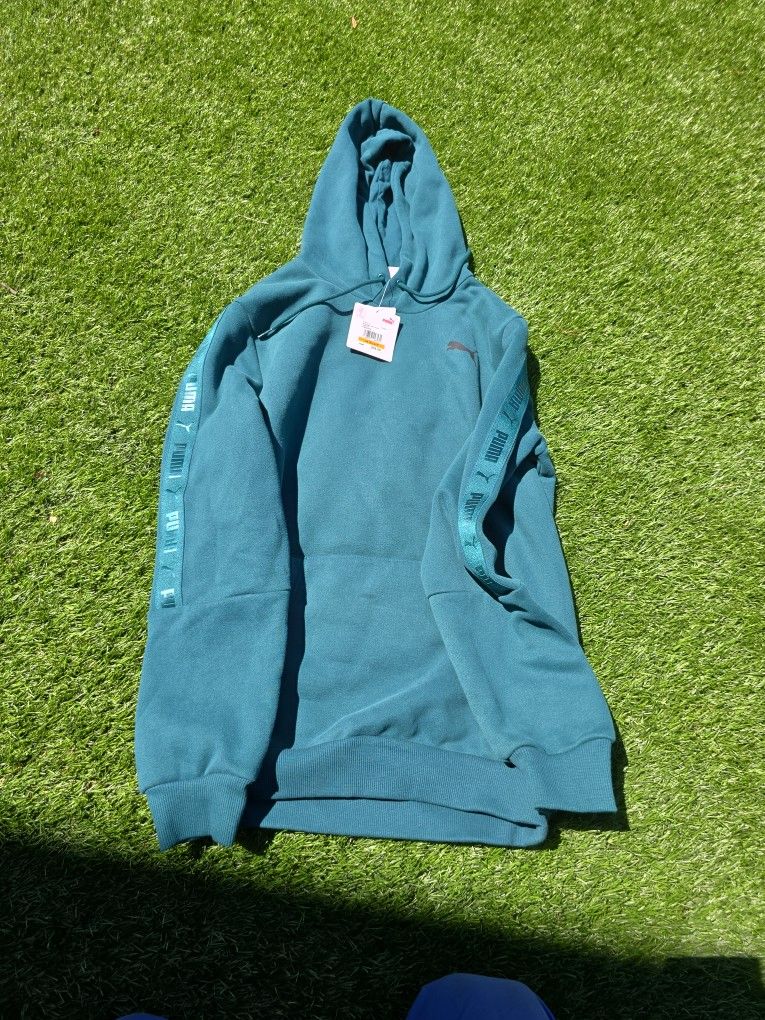 Green PUMA Hoodie