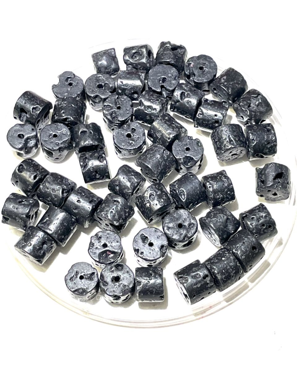 Lot Of 48 Black Coral Beads