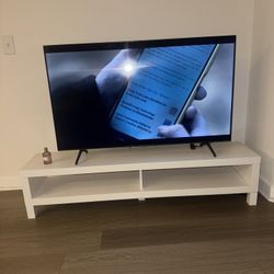  White TV Stand 