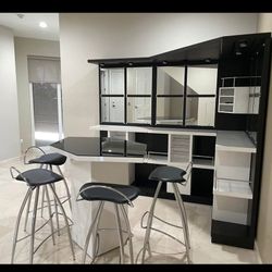 Modern Bar With Table And 4 Matching Stools Price Is Obo