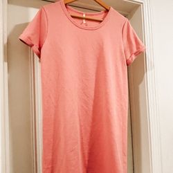 Women’s Lime n Chili Rust Super Soft T-Shirt Dress M