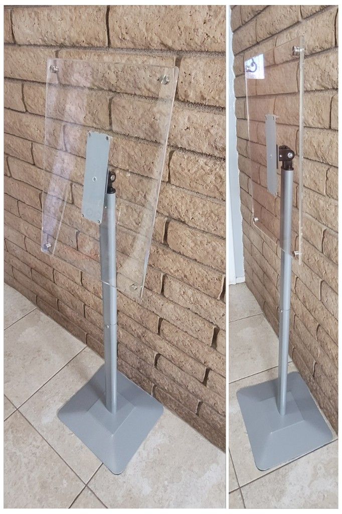 Heavy Duty Pedestal Acrylic Sign holder