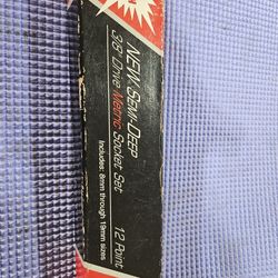 New Snap-on Metric Semi Deep Socket Set 