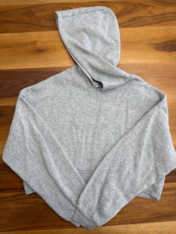 Fashion nova Gray Cropped Pullover Hoodie