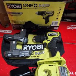 RYOBI
ONE+ HP 18V Brushless Cordless Compact 1/2 in. Drill/Driver Kit with (2) 1.5 Ah Batteries, Charger and Bag