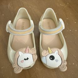 Mini Melissa Unicorn Shoes Toddler Size 5