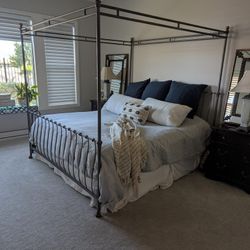 Canopy Sleigh Bed Frame 