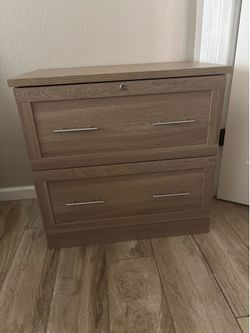 Wood file Cabinet 29-7/16"W x 18-1/2"D Lateral 2-Drawer File Cabinet, Spring Oak