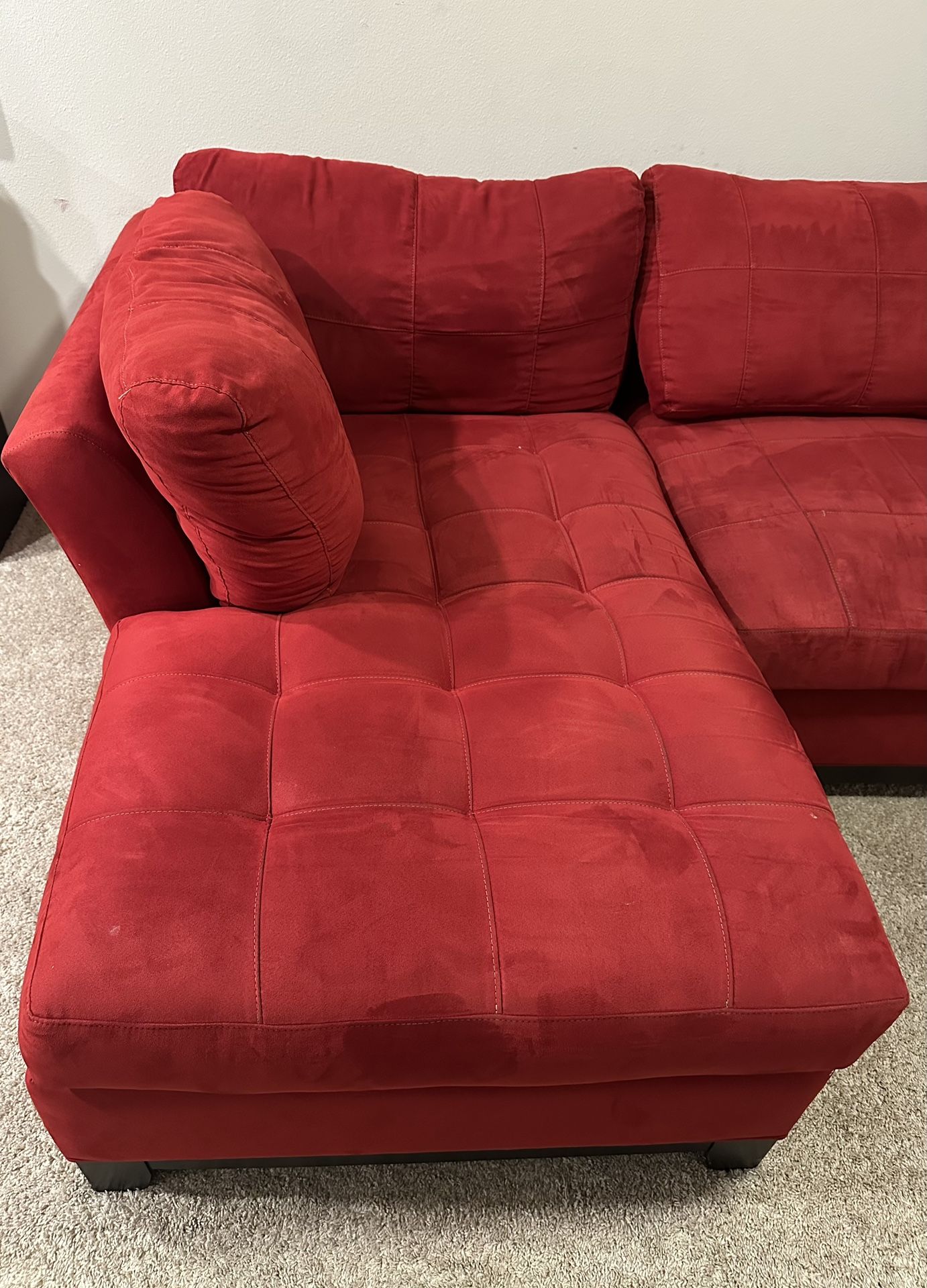 Red sectional