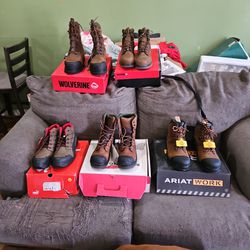 Brand New Work Boots With Tags And Boxes. 