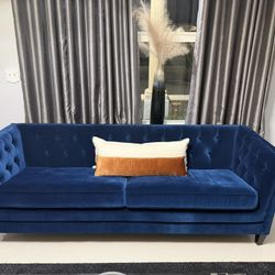 Accent Blue Sofa