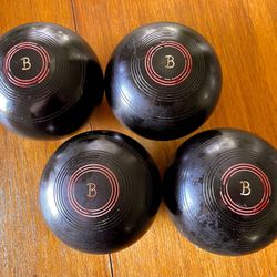 Vintage Henselite Championship Lawn Bowls Bowling Balls X 4