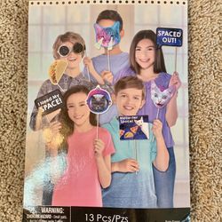 Photo Props Birthday Party Supplies Food/Space Cat Memes