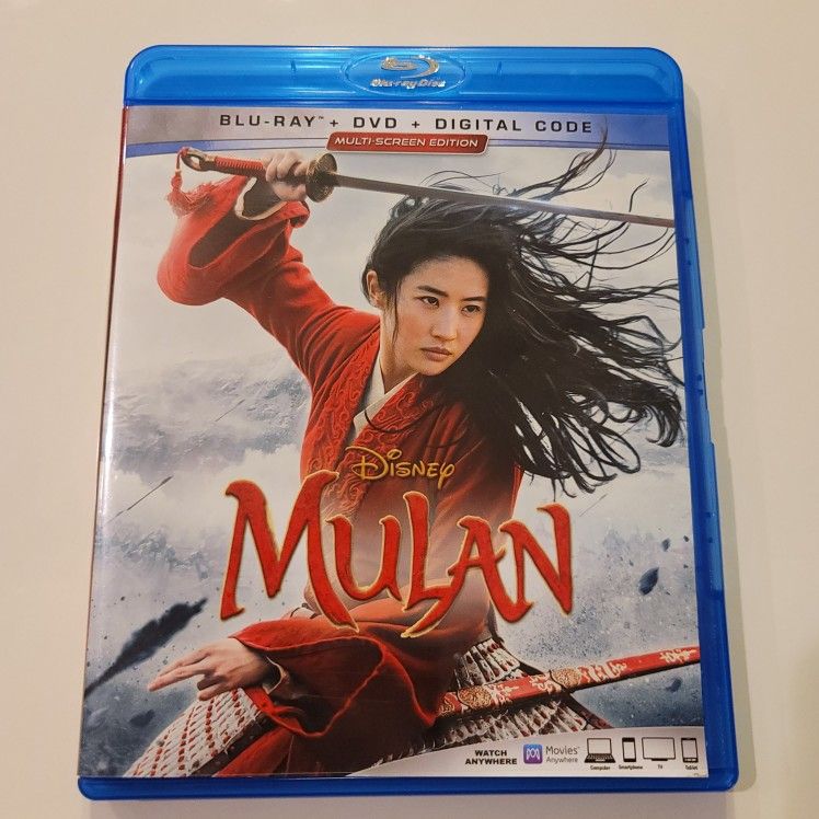 $6 BLU RAY , DISNEY MULAN.  BLU RAY / DVD COMBO ONLY NO DIGITAL $6. OR TRADE FOR A MOVIE TITLE I DO NOT ALREADY OWN. 
 