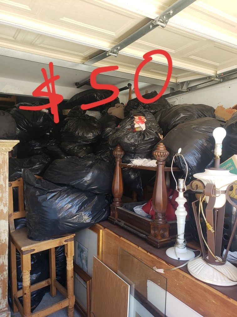 Bags Of Clothes, Linens Etc