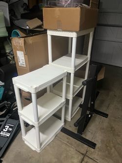Plastic shelves