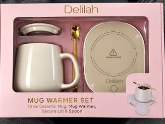 Delilah Mug Warmer Set with Ceramic Mug
