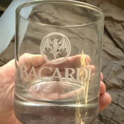 Bacardi Brand.  Whiskey Style Glass