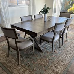 Rachael Ray Highline Expandable Trestle Dining Table