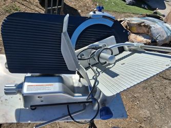 Industrial meat cutter.