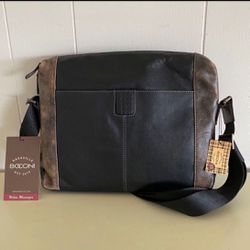NWT BOCONI~Garth Urban Leather Messenger/CrossBody Bag Beautiful W/RFID Reg $398