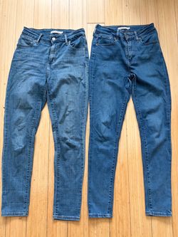 Womens levis 26x28 skinny jeans