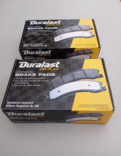 2012 Toyota camry Duralast Gold Ceramic brake pads new