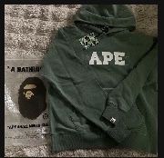 A Bathing Ape Green Hoodie
