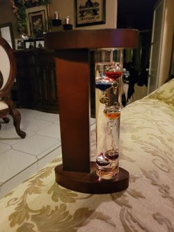 Wood water thermometer