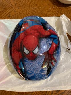 Spiderman kids bike helmet