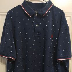 Polo Ralph Lauren Shirt 3XB Big & Tall Preowned Stars 4th of July