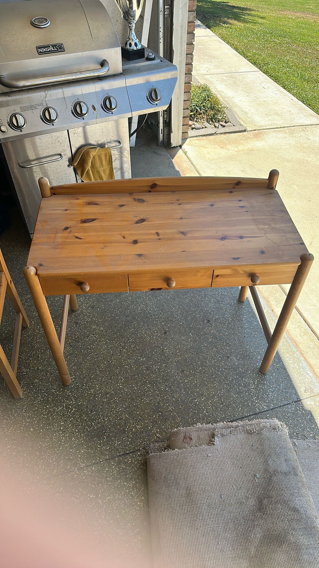 Wooden Table And Chair