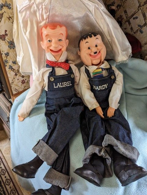 Vintage Laurel And Hardy Dolls