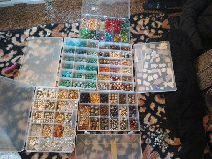 Turquoise And Glass Beads