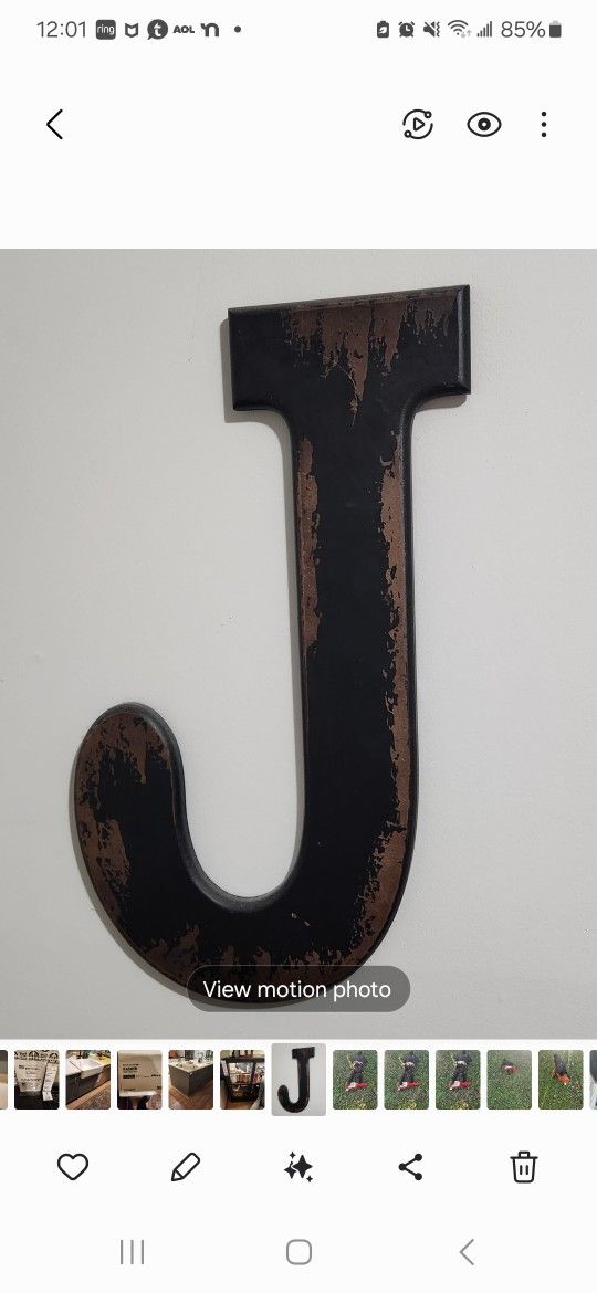 Wooden Letter J