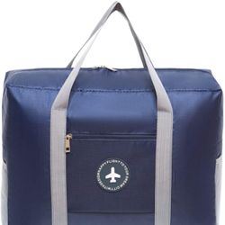 Foldingq Travel Duffel Bag for Men & Women, New Large Capacity Storage Luggage bag, Waterproof & Durable Travel Bag for Sports, Gym, Travel (Blue)