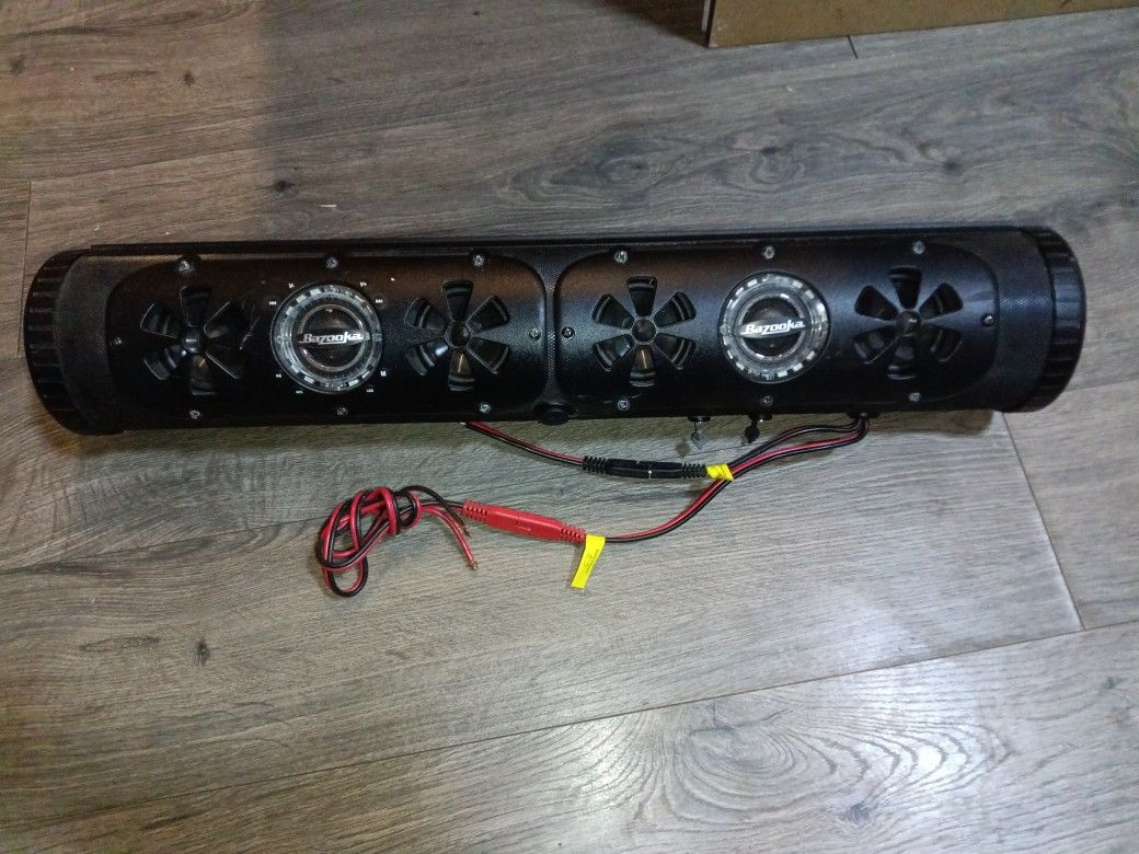 Bazooka Bass Tube Bluetooth Party Speaker With LED Lights Brand New