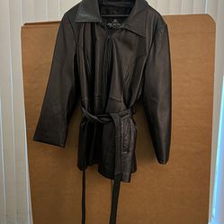 Woman Leather Coat